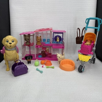 Cochecito Expandible Mattel Barbie Mascota Casa de Juego Paseo Perro y Accesorios Foto 1 de 4