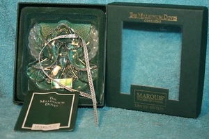 Marquis Waterford Kissing Doves Crystal Millennium Ornament #110901 Free Ship - Imagen 1 de 3