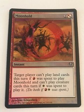Magic the gathering Card. Moonhold. Eventide. Foil. Instant uncommon
