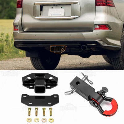 Receptor de enganche de grillete de 2" + montaje de enganche de remolque trasero para Lexus GX460 2014-2023 Foto 1 de 4