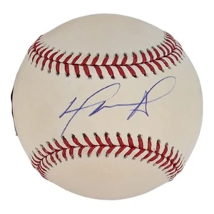 David Ortiz Signed OML Baseball (Fanatics, MLB & Ortiz)- Boston Red Sox CLUTCH - Picture 1 of 2