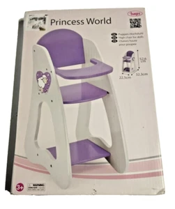 Puppenhochstuhl Holz Princess World für Puppen bis 46cm Bayer Neu OVP 2.Wahl # - Bild 1 von 3