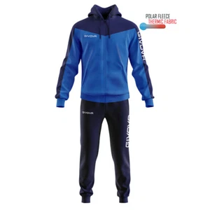 TUTA RELAX GIVOVA Bambino TT013 ROMA Con Cappuccio POLARFLEECE Tessuto Felpato - Imagen 1 de 13