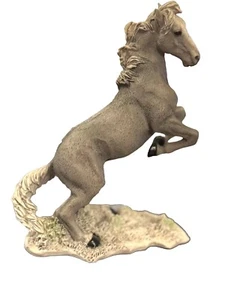 Figura Caballo Semental Gris Raro CASTAGNA Hecha en Italia 7" Alto De Colección 1988 - Imagen 1 de 7