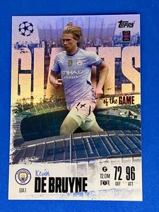 Carta Kevin De Bruyne Match Attax 24/25 Giganti del Gioco Edizione Limitata - Foto 1 di 1