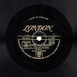 GOLD LONDON 78 FATS WALLER COW BOOGIE/ TEDDY WEATHERFORD SUGAR FOOT STOMP E+ - Foto 1 di 2