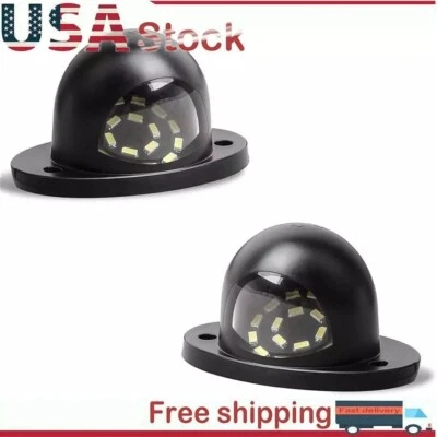 Pair LED License Plate Lights Lamp For Dodge Ram 1500 2500 3500 1994-2001 Pickup - Image 1 of 4