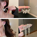 Silver needle Fashion Earring Long Full Rhinestone Big Earrings For Women