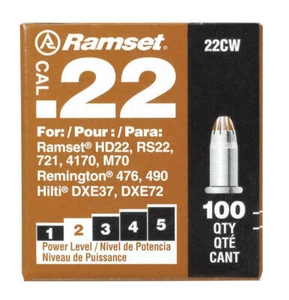 Ramset 0.22 in. D Steel Powder Loads 100 pk - Picture 1 of 1