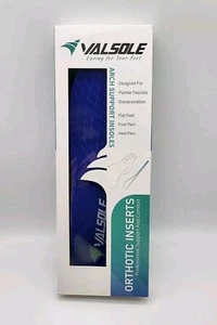 Valsole Orthotic Inserts Men's 10-12 Heavy Duty Shoe Orthotics for Arch Support - Picture 1 of 4
