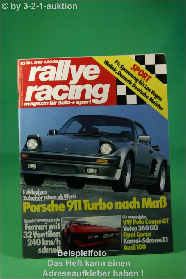 Rallye Racing 10/82 Porsche 911 TURBO Ferrari Mondial - Immagine 1 di 1