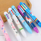Cute Cartoon Ballpoint Pen 6-color Student Multi-color Press Ballpoint Pen CH