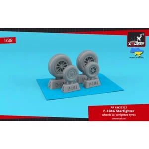 Armory Models AR AW32322 1:32 F-104G Starfighter Wheels - Aircraft Wheel Sets - Picture 1 of 6