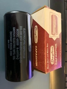 Dayton 6FLU7 Start Capacitor 161-193 UF 165 vac 60/50HZ PSMJ161 NSFC9 - Picture 1 of 6