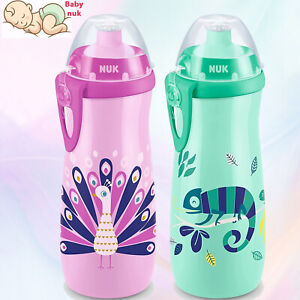 NUK Sports Cup Toddler Water Bottle BPA-Free Leak-Proof  Spout 450ml-Choose Type