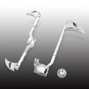 Shifter Levers Pegs Pedal Blade Brake Arm Heel Toe For Harley Road Glide 14-23 - Foto 1 di 4