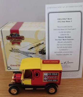 Matchbox Collectibles Coca Cola 1912 Ford Model T Truck YPC04-M - w/ Box & COA - Image 1 of 4