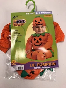 Lil' Pumpkin Jack O'Lantern Kostüm Kleinkind Größe 0-6 Monate Rubies NEU - Bild 1 von 3