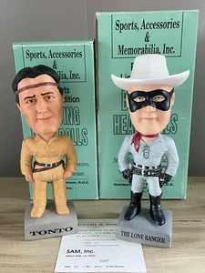 Texas Western THE LONE RANGER & Indianer TONTO Film Wackelkopf Set Neu im Karton! - Bild 1 von 1