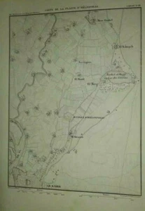DISMISSIONE COLLEZIONE INCISIONE DEL 1800 CARTA DELLA PIANA DI ELIOPOLIS (49A) - Foto 1 di 1