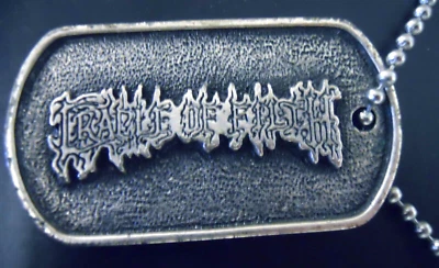 CRADLE OF FILTH Pendant Stainless Ball Chain New 2002 Official Dani Necklace - Image 1 of 4