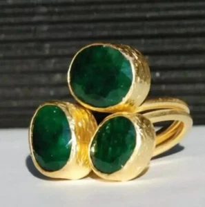 Damen Ringe,neue Generation,mit Grüne Stein - Bild 1 von 1