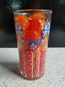 1976 Vintage Welch’s Collector Series Western Div.Glass AMERICAN FOOTBALL CONF. - Picture 1 of 4