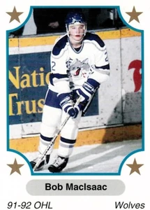 BOB MACISAAC (SUDBURY WOLVES) 91-92 OHL SERIES CARD - CARD NUMBER 263 - Picture 1 of 2