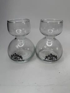 Jack Daniels Whiskey Chaser Double Bubble Hourglass Shot Glass No. 7 - Picture 1 of 4