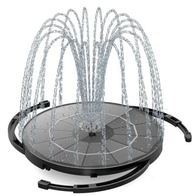 Abnehmbares Solarpanel Solarbrunnen für Draussen mit Feste Halterung,6 Effekten - Bild 1 von 4