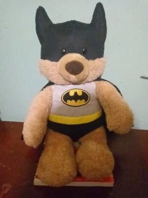 RARO GUND DC COMICS MUÑECA DE PELUCHE FIGURA DC COMICS MALONE BATMAN CAPA NEGRA TRAJE Foto 1 de 2