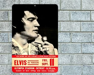 Elvis Presley Sign Aluminum Metal 8"x12" Garage Man Cave Classic Rock - Picture 1 of 1