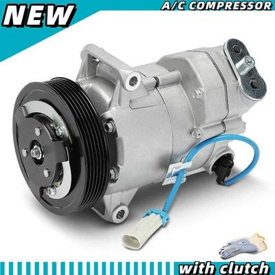 A/C Air Compressor w/ Clutch for Chevrolet Cruze 2010-2011 L4 1.8L 13395696 - Image 1 of 4