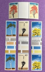 Australia 1978-MNH Scott 677-680. Pares de canaletas. Árboles australianos. - Imagen 1 de 1
