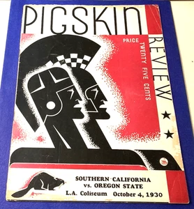 Programa de fútbol americano "Pigskin Review" Southern California vs Oregon State 4 de octubre de 1930 - Imagen 1 de 14