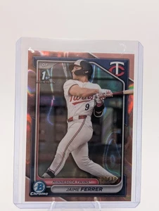 2024 Bowman Draft Jaime Ferrer Bowman 1er refractor de oro rosa/10 min gemelos - Imagen 1 de 2