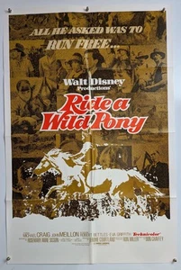 Póster original de la película Walt Disney Ride a Wild Pony primera aventura familiar - Imagen 1 de 1