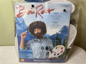 Bob Ross Freude am Malen amerikanischer Maler Kunstlehrer Halloween Kostüm Set - Bild 1 von 11