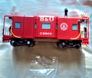 RIGHT OF WAY BRASS BALTIMORE & OHIO I-12 SMOKING CABOOSE! O SCALE WAGONTOP B&O - Picture 1 of 7