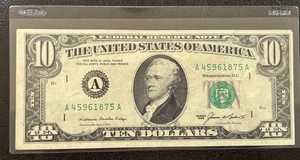 1985 $10 Ten Dollar Note - Year Note 1875-Circulated Nice Condition (#766) - Picture 1 of 2