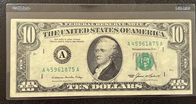 1985 $10 Ten Dollar Note - Year Note 1875-Circulated Nice Condition (#766) - Image 1 of 2