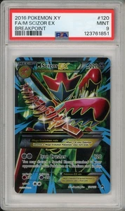 2016 Pokemon XY Breakpoint M Scizor EX Full Art #120 PSA 9 - Picture 1 of 2