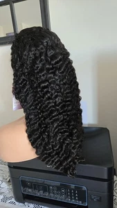 Burmese Human Hair 22inch Frontal Lace Curly 13x4 Burmese Wig - Picture 1 of 9