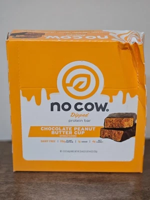 No Cow Protein Bars ~ 2 Packs x 12 ~ Chocolate Peanut Butter Cup ~ 24 Bars - Image 1 of 2