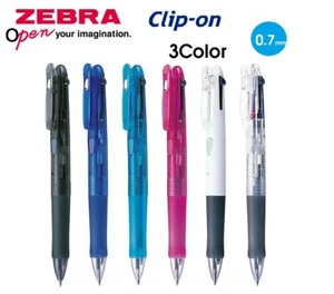 Bolígrafo múltiple Zebra Clip-On G 0,7 mm 3 colores 6 cuerpo color seleccionar - Imagen 1 de 7