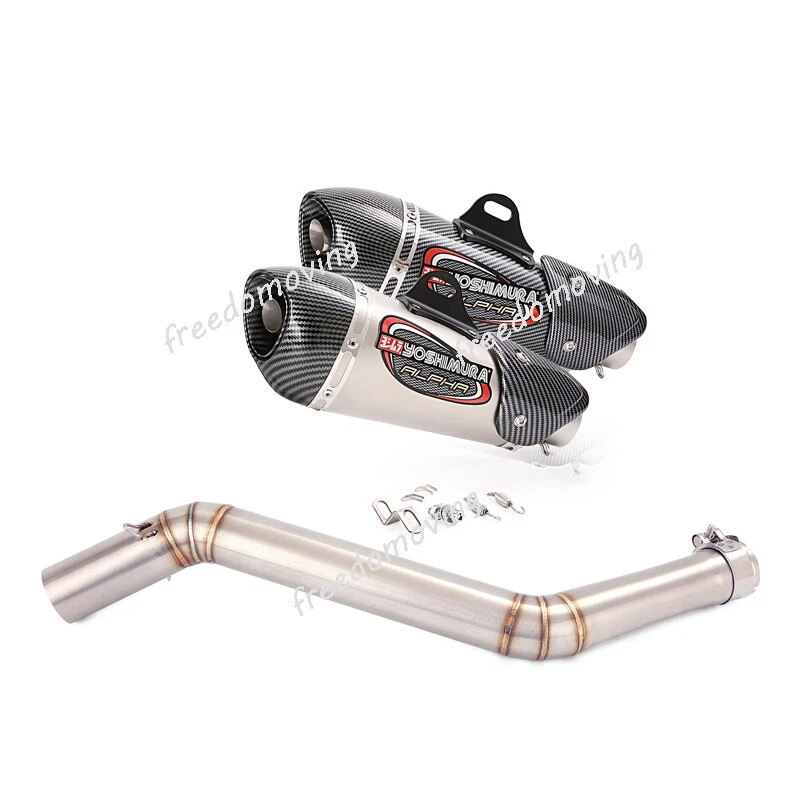 Silenciador silenciador de tubo medio sistema de escape para CF-Moto 650MT 650NK 400NK 2014-2024 Foto 1 de 4