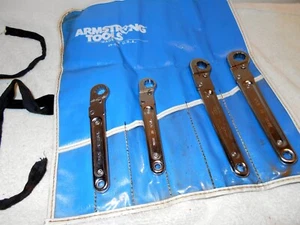 Armstrong Tools 4 Ratcheting Flare Nut Wrench 5/8 9/16 1/2" 7/16 28-320 28-318 + - Picture 1 of 11