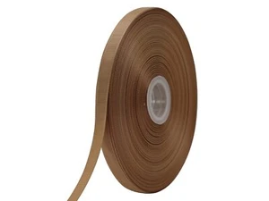 100 Yards 3/8" Khaki Grosgrain Ribbon Roll for Bows Gift Wrapping DIY Craft - Picture 1 of 6