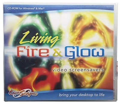 Living Fire & Glow Video Screensavers PC Software Sealed New - Image 1 of 2