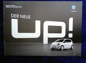 der neue VW Up, die Preisliste 11.2011 Modelljahr 2012 Take Up, high up, move up - Picture 1 of 1